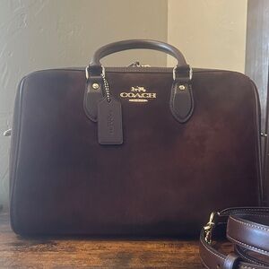 Coach Rowan Large Satchel Bag Vintage Brown